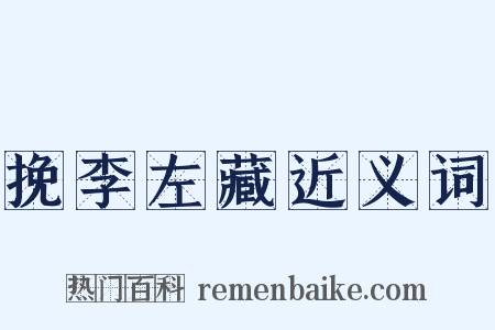 挽李左藏近义词是什么意思的图片
